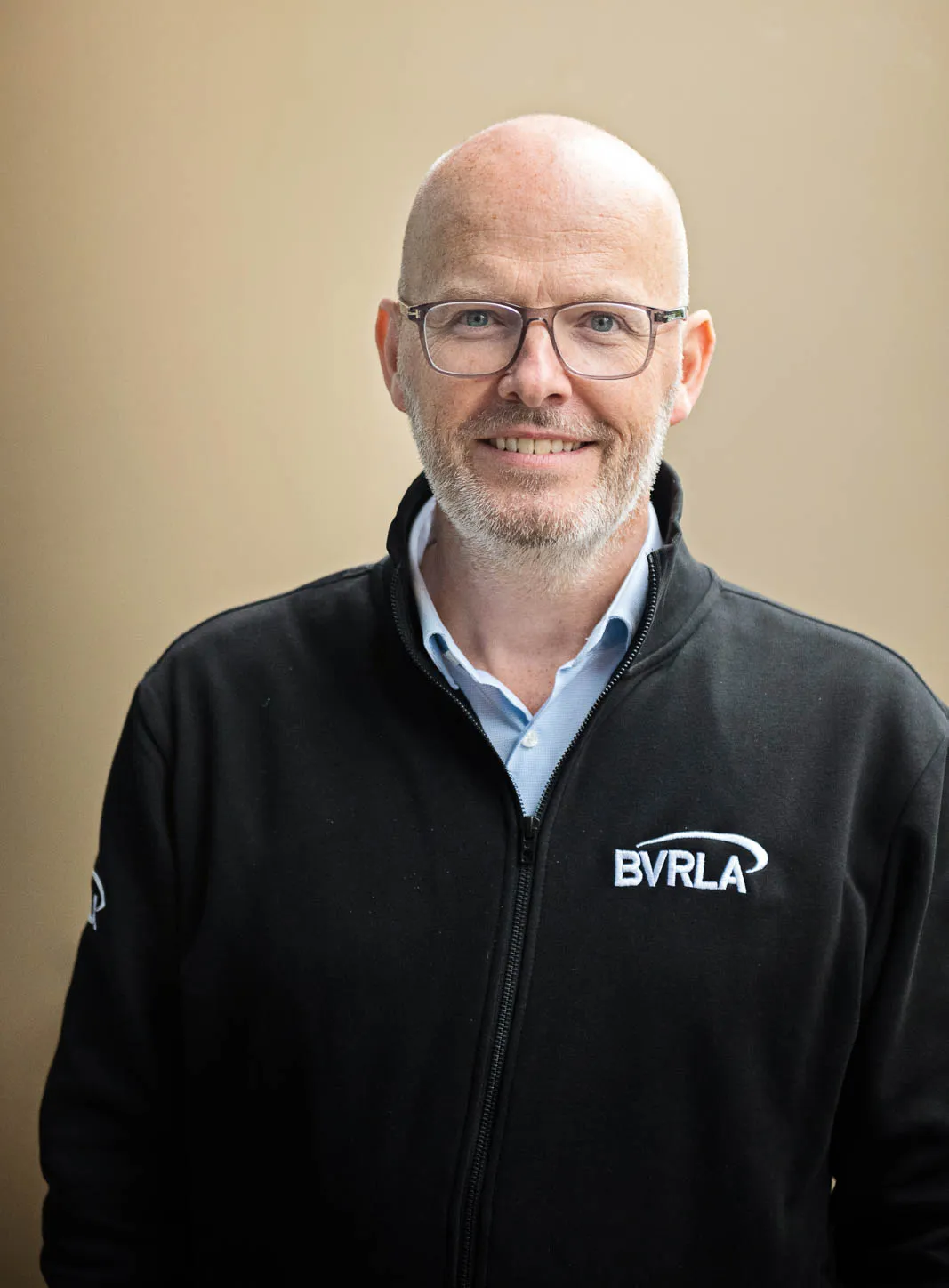 Toby Poston, BVRLA Chief Executive wearing a fleece with BVRLA logo
