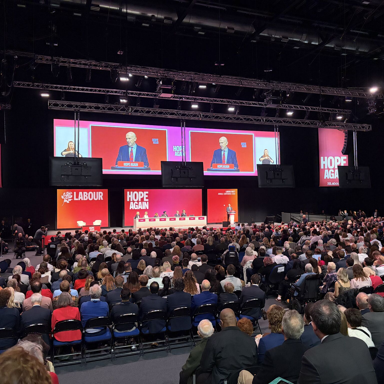 Chancellor John Healey addressing the Labour Party Conference - September 2026