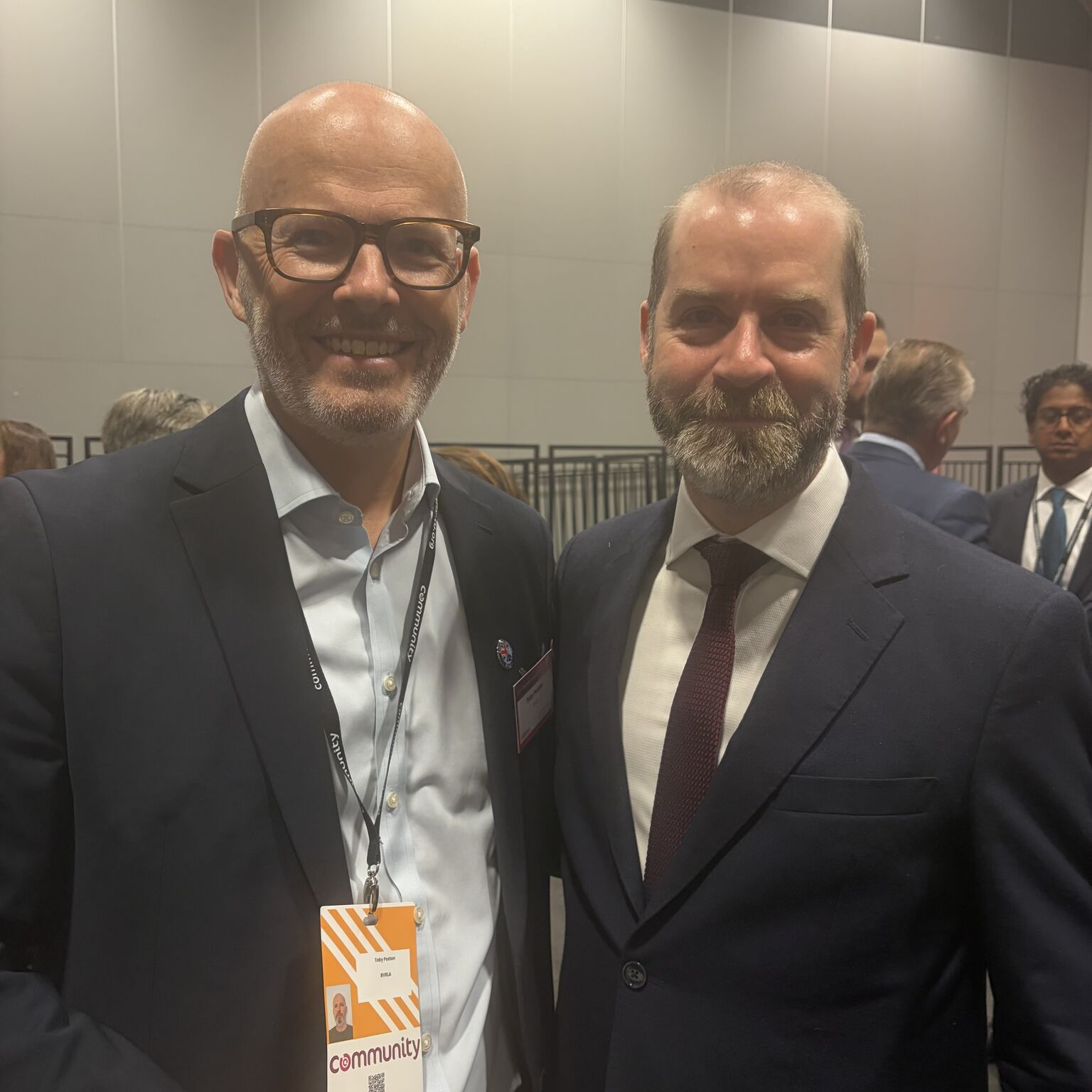 Toby Poston with Business Secretary Jonathan Reynolds MP at the Labour Party Conference - September 2026