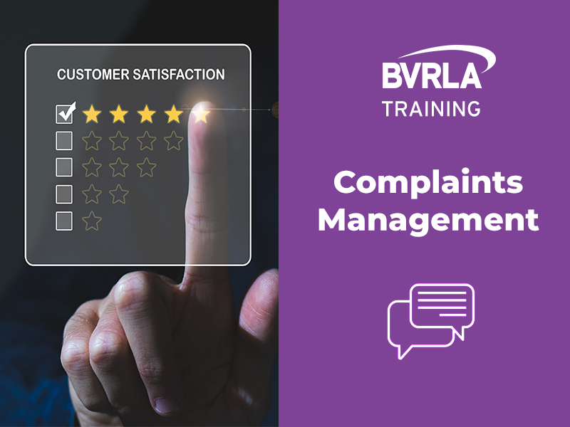 complaint management regulated business