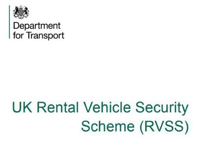 BVRLA Rental Vehicle Security Scheme reminder