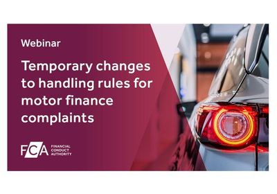 BVRLA FCA Webinar Tomorrow: Information For Motor Finance Firms