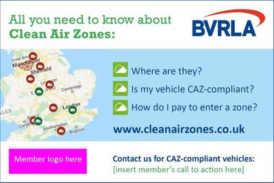 BVRLA Clean Air Zone Awareness Toolkit