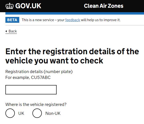 BVRLA Government Launches CAZ Vehicle Checker